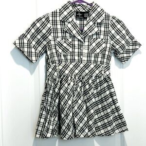 Vintage Baby Phat by Kimora Lee Simmons Girls Plaid Skater Dress Sz Small